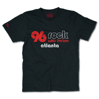 96 Rock Atlanta Georgia T-Shirt Front Black