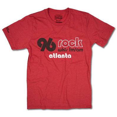 96 Rock Atlanta Georgia T-Shirt Front Red