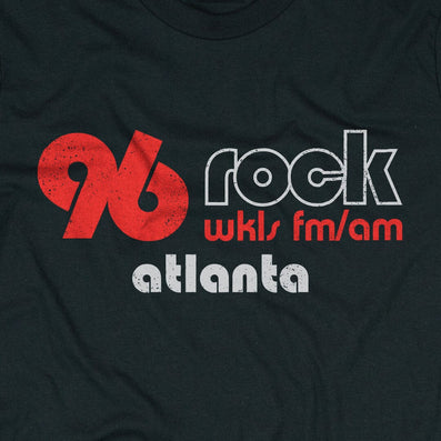 96 Rock Atlanta Georgia T-Shirt Graphic Black
