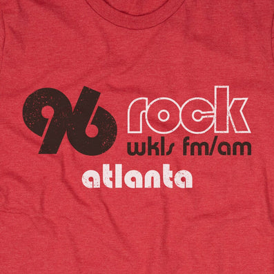 96 Rock Atlanta Georgia T-Shirt Graphic Red