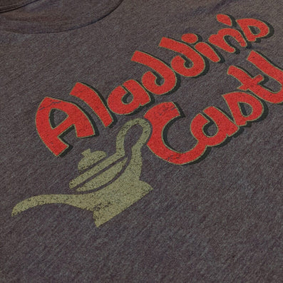 Aladdin's Castle Arcade T-Shirt Detail Dark Brown