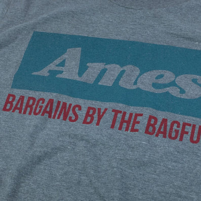 Ames Discount Department Store T-Shirt Detail Gray