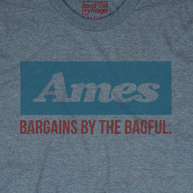 Ames Discount Department Store T-Shirt Graphic Gray