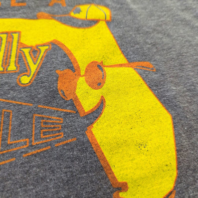 Be A Friendly Floridian T-Shirt Florida Caricature Gray