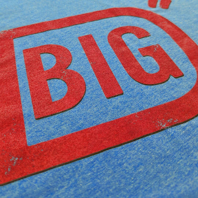 Big D Dallas Texas Nickname T-Shirt Detail Center Royal Blue
