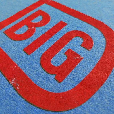 Big D Dallas Texas Nickname T-Shirt Detail Right Royal Blue