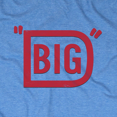 Big D Dallas Texas Nickname T-Shirt Graphic Royal Blue