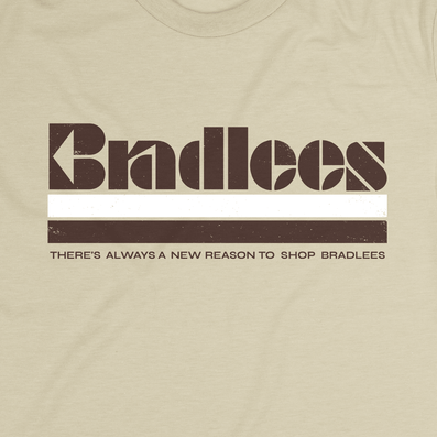 Bradlees 90s Discount Department Store T-Shirt Graphic Beige
