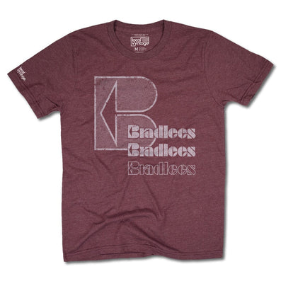 Bradlees Discount Department Store T-Shirt Front Burgundy