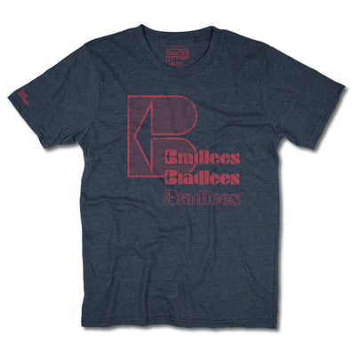 Bradlees Discount Department Store T-Shirt Front Dark Blue