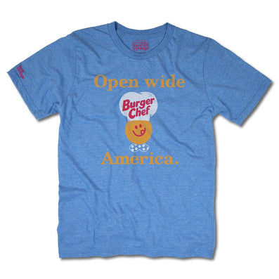 Burger Chef T-Shirt Front Royal Blue