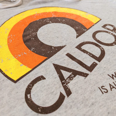 Caldor Discount Department Store Hoodie Detail Left Light Gray