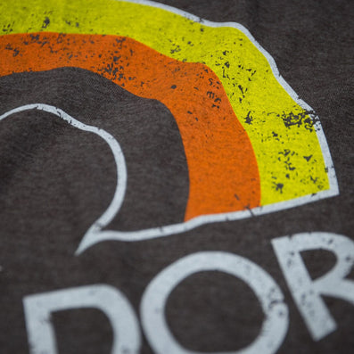 Caldor Discount Department Store T-Shirt Detail Dark Brown