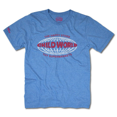 Child World Toy Stores T-Shirt Front Royal Blue