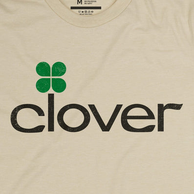 Clover Discount Department Store T-Shirt Graphic Beige