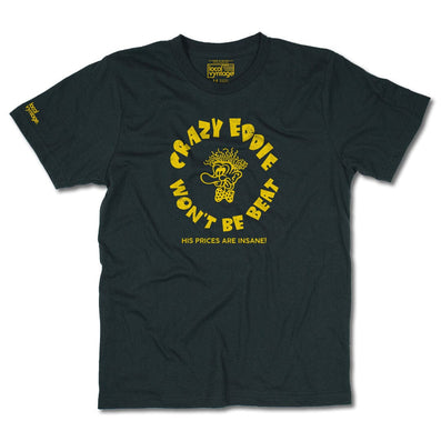 Crazy Eddie Electronics Store T-Shirt Front Black