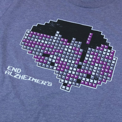 End Alzheimers T-Shirt Detail Purple