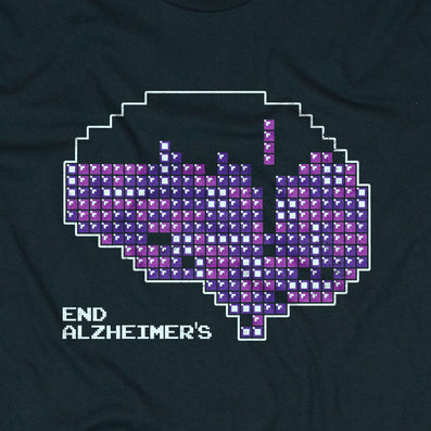 End Alzheimers T-Shirt Graphic Black