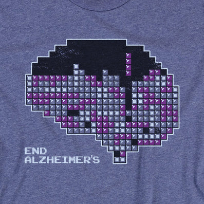 End Alzheimers T-Shirt Graphic Purple