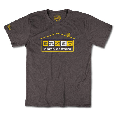 Ernst Home Centers Home Improvement T-Shirt Front Dark Brown