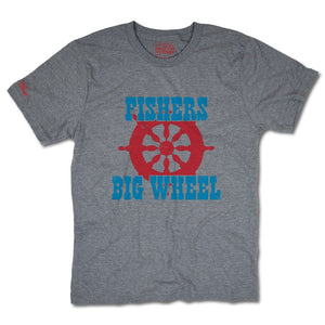 Fishers Big Wheel T-Shirt Front Gray