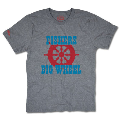 Fishers Big Wheel T-Shirt Front Gray