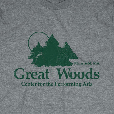 Great Woods Mansfield Massachusetts T-Shirt Graphic Gray