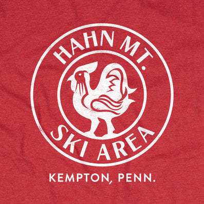Hahn Mt. Ski Area Kempton Pennsylvania T-Shirt Graphic Red