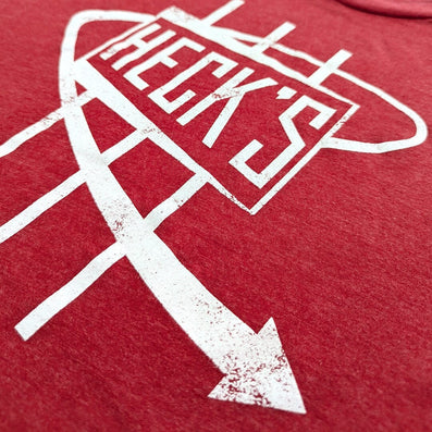 Heck's Discount Department Store T-Shirt Detail Right Red