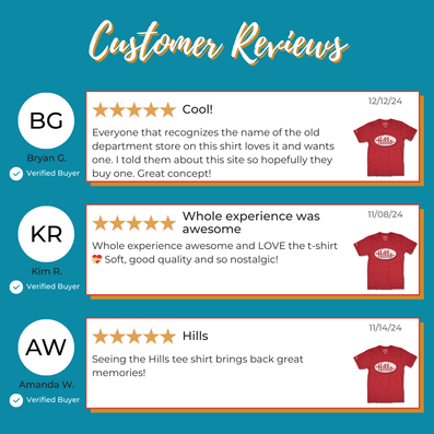 Hills Department Store T-Shirt Reviews Red