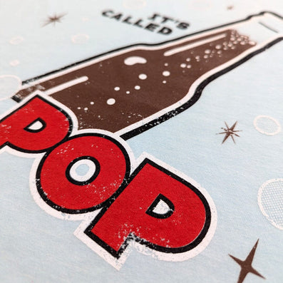It's Called Pop T-Shirt Detail Right Faded Aqua