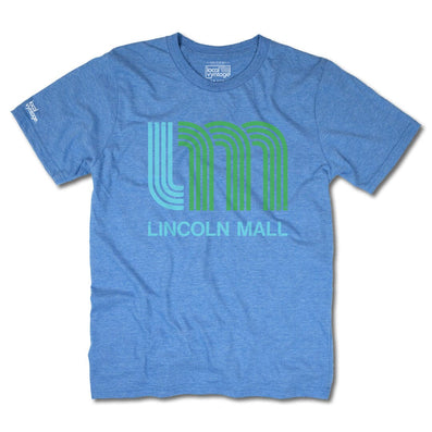 Lincoln Mall Chicago Illinois T-Shirt Front Royal Blue