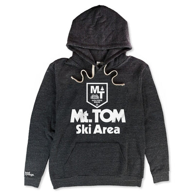 Mt. Tom Holyoke Massachusetts Hoodie Front Dark Gray