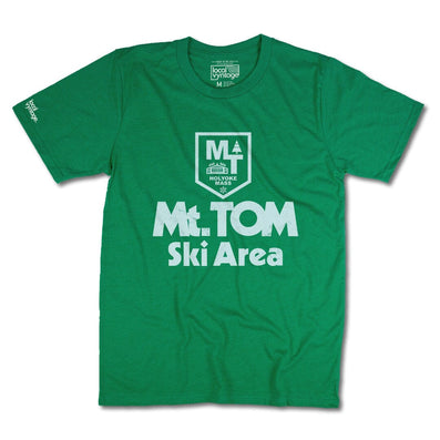 Mt. Tom Holyoke Massachusetts T-Shirt Front Green