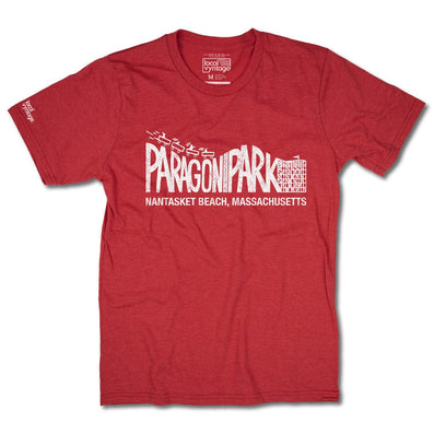 Paragon Park Nantasket Beach Boston Massachusetts T-Shirt Front Red