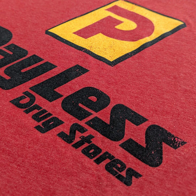 PayLess Drug Store T-Shirt Detail Right Red