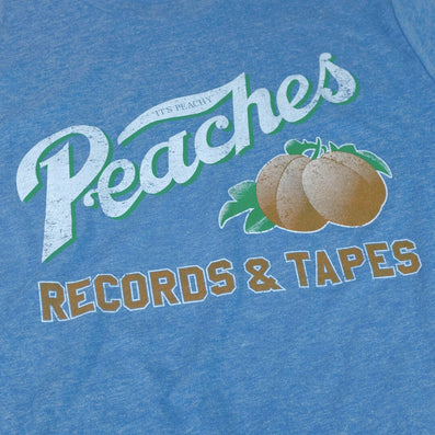 Peaches Records & Tapes T-Shirt Detail Royal Blue