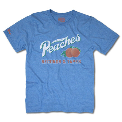 Peaches Records & Tapes T-Shirt Front Royal Blue