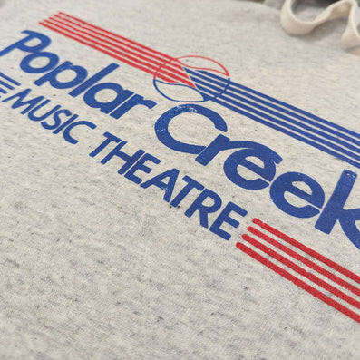 Poplar Creek Music Theatre Chicago Illinois Hoodie Detail Right Light Gray