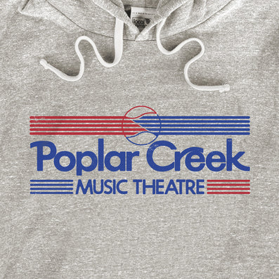 Poplar Creek Music Theatre Chicago Illinois Hoodie Graphic Light Gray