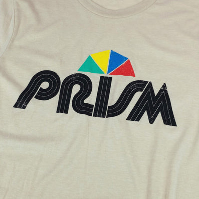 Prism Cable TV Channel T-Shirt Detail Beige