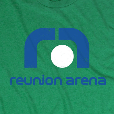 Reunion Arena Dallas Texas T-Shirt Graphic Green