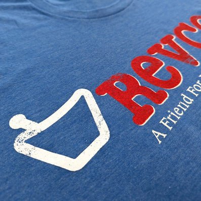 Revco Discount Drug Store T-Shirt Detail Left Bright Blue