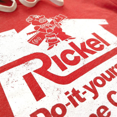 Rickel Home Centers Hoodie Detail Left Red
