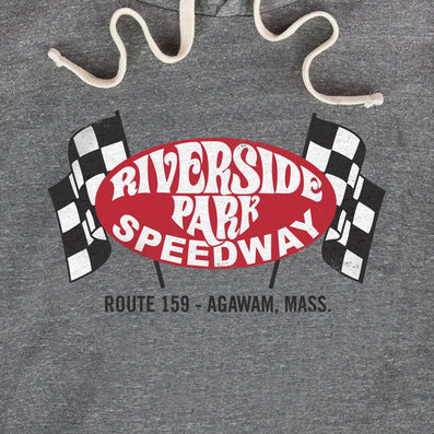 Riverside Speedway Agawam Massachusetts Hoodie Graphic Gray