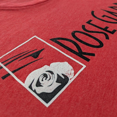Rose Garden Arena Portland Oregon T-Shirt Detail Left Red