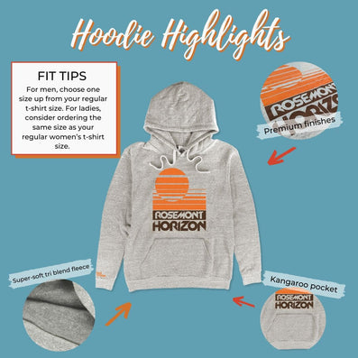 Rosemont Horizon Arena Chicago Illinois Hoodie Highlights Light Gray