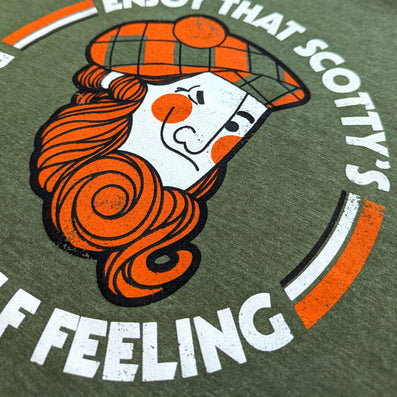 Scotty's Home Improvement Stores T-Shirt Detail Right Forest Green