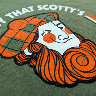 Scotty's Home Improvement Stores T-Shirt Detail Scotty Forest Green