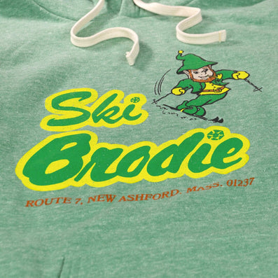 Ski Brodie Hoodie Detail Faded Green